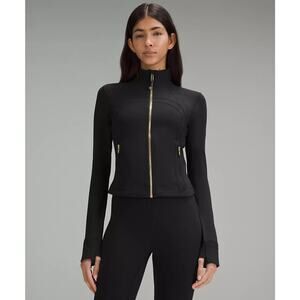Lululemon Cropped Define Jacket (Black / Gold)